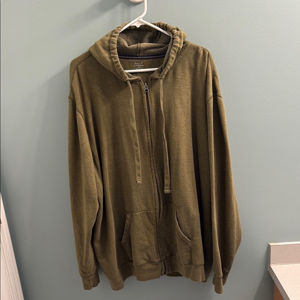 Olive Green Men's Hoodie Sweater